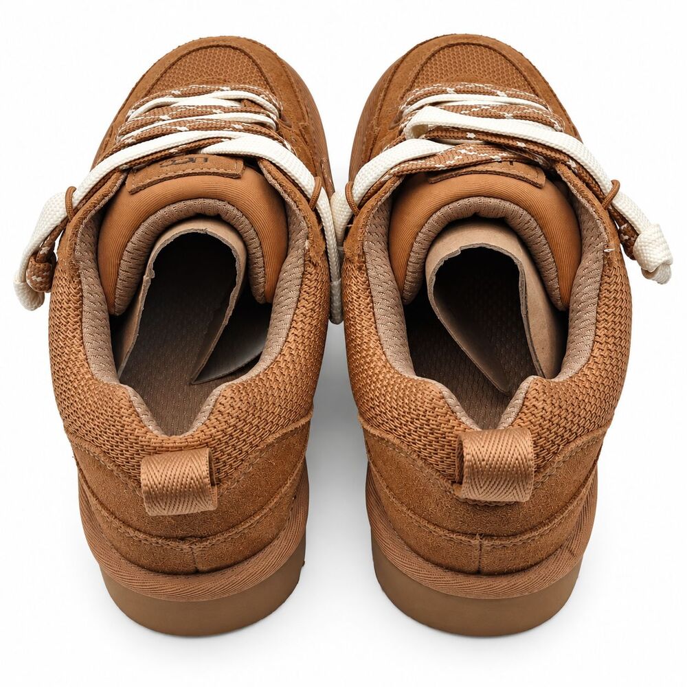 UGG Lo Lowmel Womens 8 Chestnut Suede Mesh Lace Up Low Top Sneakers 1168890 - Picture 6 of 7